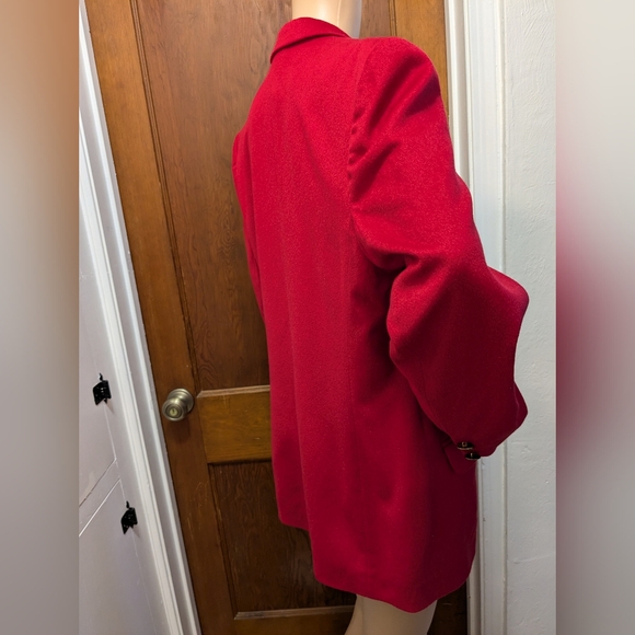 Saks Fifth Avenue Red Cashmere Blazer - Picture 7 of 14